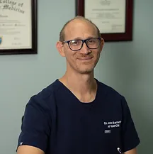 Portrait shot of Dr John Barnett